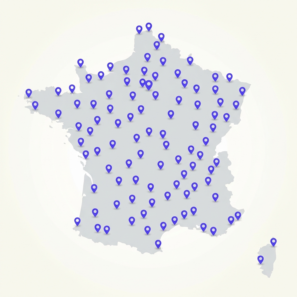 Carte de France des réalisateurs Toolbox Studio